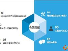 蓝色早会流程模板精美10页.ppt
