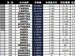 贵州省2016年前10月财险公司总保费排行榜.xls