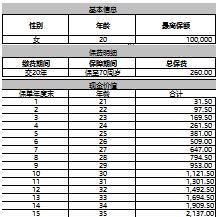弘康福佑人生定期寿险产品计划书2页.xls