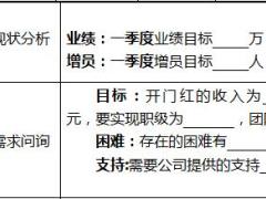 保险公司新人1加3面谈辅导表1页.doc