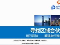 太保顾问营销渠道筹建室经理培训寻找区域合伙人含通关手册48页.rar