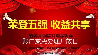 国寿荣登五强收益共享新春大回馈升级报告会流程片18页.ppt