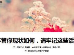 每日鸡汤不管你现状如何请牢记这些话.rar