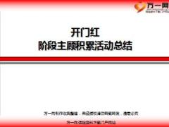 保险公司3月开门红阶段主顾积累活动总结13页.ppt