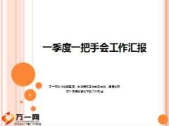 2017一季度一把手工作汇报模版1至2月小结3至6月规划28页.ppt