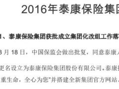 2016年泰康保险集团大事记5页.rar