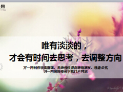 每日鸡汤唯有淡淡的才会有时间去思考去调整方向.rar