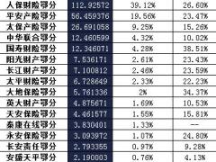湖北省2016年前12月财险公司总保费排行榜.xls