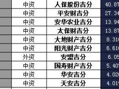 吉林省2016年前12月寿险公司总保费排行榜.xls