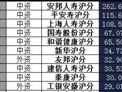 上海2016年前12月寿险公司总保费排行榜.xls