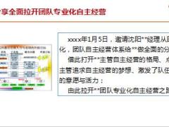 团队专业化自主经营系统安装情况汇报35页.ppt