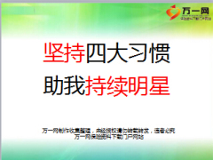 绩优分享坚持四大习惯助我持续明星18页.ppt