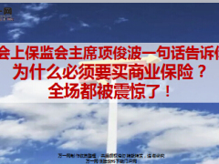 2017两会上保监会主席项俊波说为什么必须要买商业保险12页.ppt