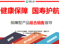 中国人寿保障型产品组合销售宣导课件94页.ppt