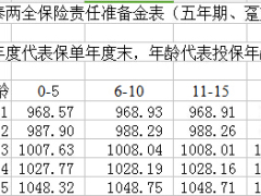国寿鸿泰两全保险条款费率表准备金表现金价值表.rar