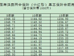 国寿鸿泰两全保险条款费率产品说明书.rar