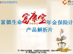 富德生命富康宝年金保险计划产品解析片31页.ppt