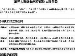 阳光人寿融和医疗保险A款条款13页.doc