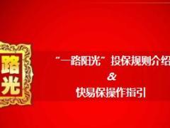 阳光人寿一路阳光投保规则介绍及快易保操作指引34页.ppt