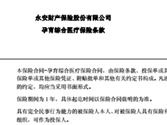 永安孕育综合宝二胎宝条款费率投保规则投保单.rar