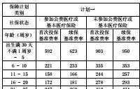 新华保险康健华贵A款医疗保险费率表1页.rar