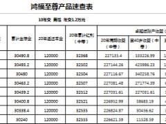 中国人寿鸿福至尊速查表2页.xls