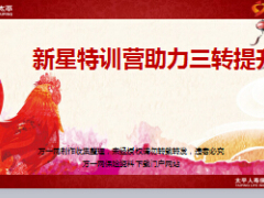 保险新人特训营助力三转提升太平版17页.ppt
