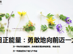 每日正能量勇敢地向前迈一大步10页.ppt