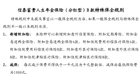 信泰富贵人生两全保险分红型B款条款费率投保保全规则产品说明书.rar
