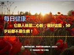 每日健康它是人体第二心脏做好这些50岁后都不易生病11页.ppt