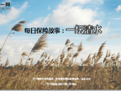 每日保险故事一坛清水8页.ppt