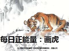 每日正能量画虎9页.ppt