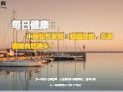每日健康中医惊世发现疏通经络负面情绪自然消失15页.ppt