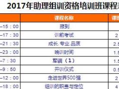 助理组训资格培训班课程15课程表1页.xls