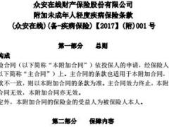 众安附加未成年人轻度疾病保险条款7页.rar
