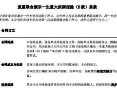 复星联合康乐一生重大疾病保险B款条款22页.rar