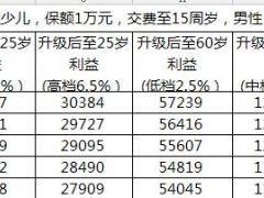 国寿鸿运少儿升级利益对比12页.xls