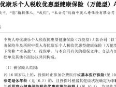 中英人寿优康乐个人税收优惠型健康保险万能型A款条款20页.rar