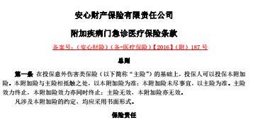 安心财险一起慧99门诊条款费率表.rar