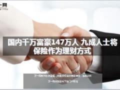 国内千万富豪147万人九成人士将保险作为理财方式15页.ppt
