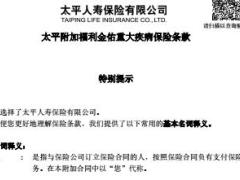 太平附加福利金佑重大疾病保险条款20页.rar
