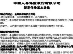 中国人寿保险股份有限公司短期保险基本条款3页.rar