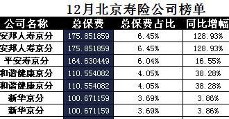 北京2016年前12月寿险公司总保费排行榜.xls
