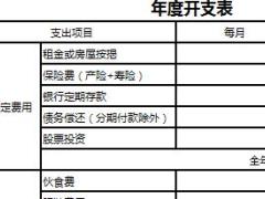 年度开支表及年度工作计划表2页.xls