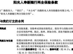 阳光人寿新随行两全保险产品简介彩页条款.rar