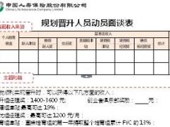 规划晋升人员动员面谈表国寿版1页.doc