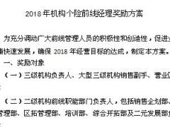2018年机构个险前线经理奖励方案12页.ppt