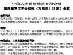 国寿鑫尊宝年金保险万能型B款条款产品说明书.rar