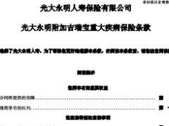 光大永明附加吉瑞宝重大疾病保险条款费率表.rar