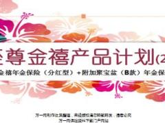 利安人寿至尊金禧附加聚宝盆B产品宣导课件53页.ppt